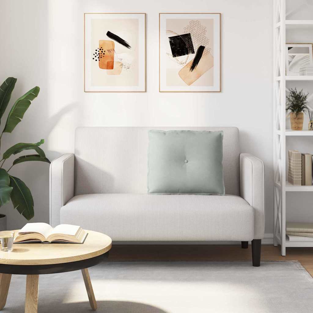 Rugkussen Lichtgrijs 60 x 50 cm Cordstof is nu te koop bij PeponiXL, paradijselijk wonen!