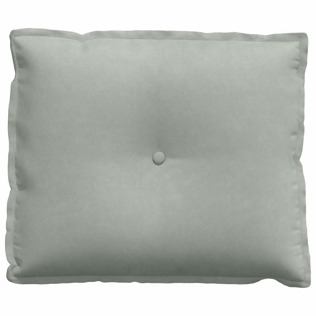 Rugkussen Lichtgrijs 60 x 50 cm Cordstof is nu te koop bij PeponiXL, paradijselijk wonen!