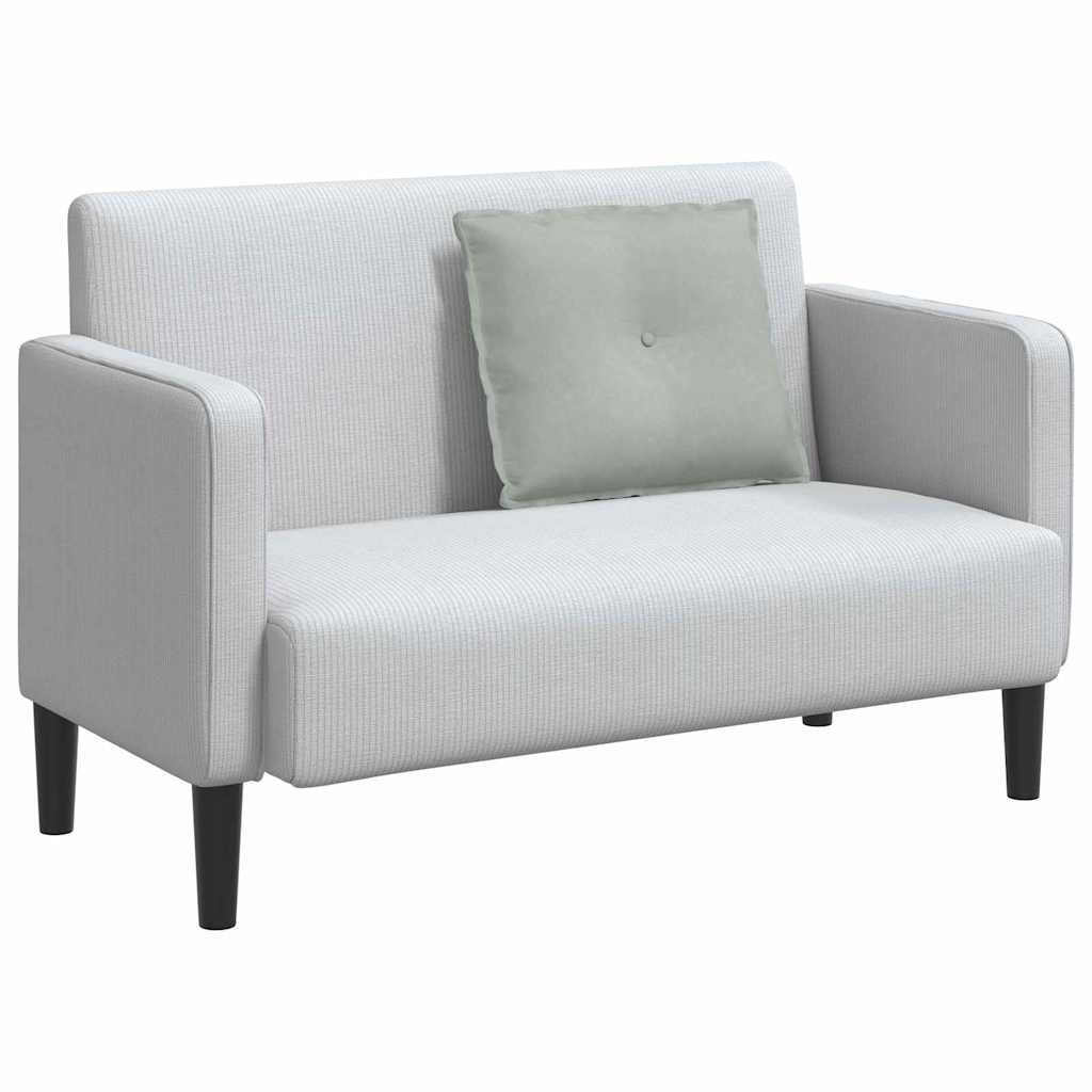 Rugkussen Lichtgrijs 60 x 50 cm Cordstof is nu te koop bij PeponiXL, paradijselijk wonen!