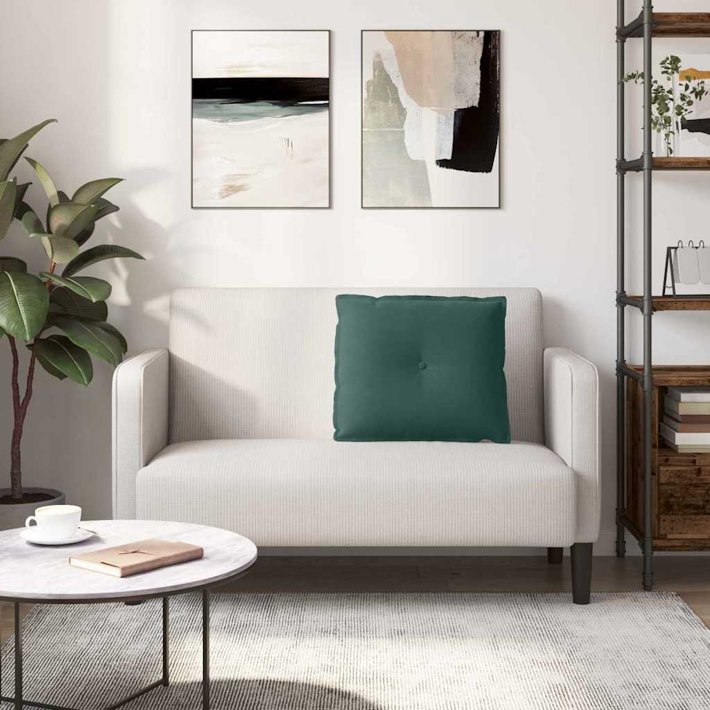 Rugkussen Donkergroen 60 x 50 cm Cordstof is nu te koop bij PeponiXL, paradijselijk wonen!