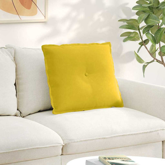 Rugkussen Geel 60 x 50 cm Cordstof is nu te koop bij PeponiXL, paradijselijk wonen!