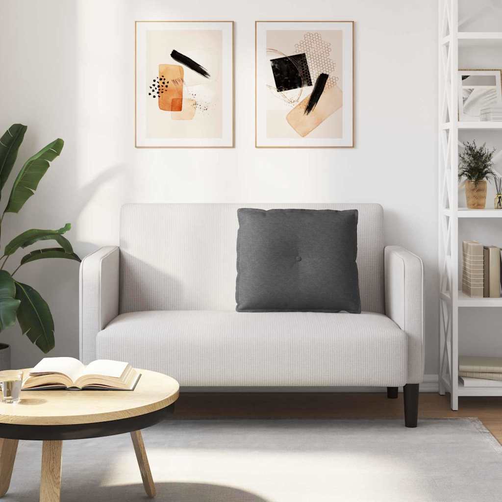 Rugkussen Donkergrijs 60 x 50 cm Cordstof is nu te koop bij PeponiXL, paradijselijk wonen!