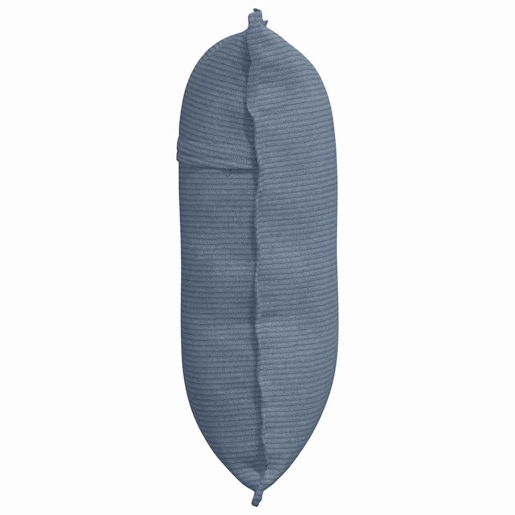 Rugkussen Blauw 60 x 50 cm Cordstof is nu te koop bij PeponiXL, paradijselijk wonen!