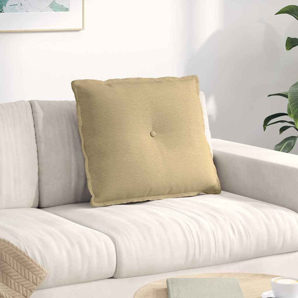 Rugkussen Grijs groen 60 x 50 cm Cordstof is nu te koop bij PeponiXL, paradijselijk wonen!
