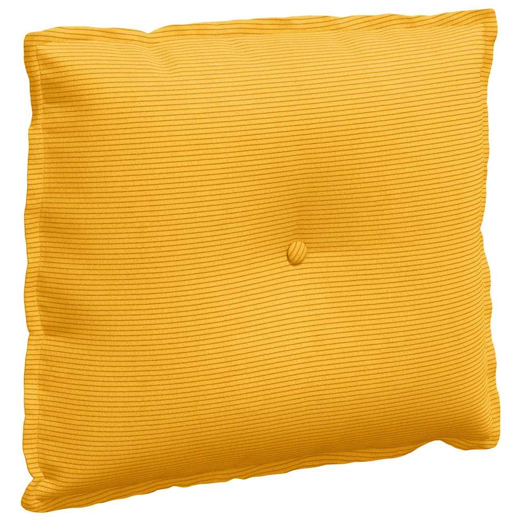 Rugkussen Lichtgeel 60 x 50 cm Cordstof is nu te koop bij PeponiXL, paradijselijk wonen!