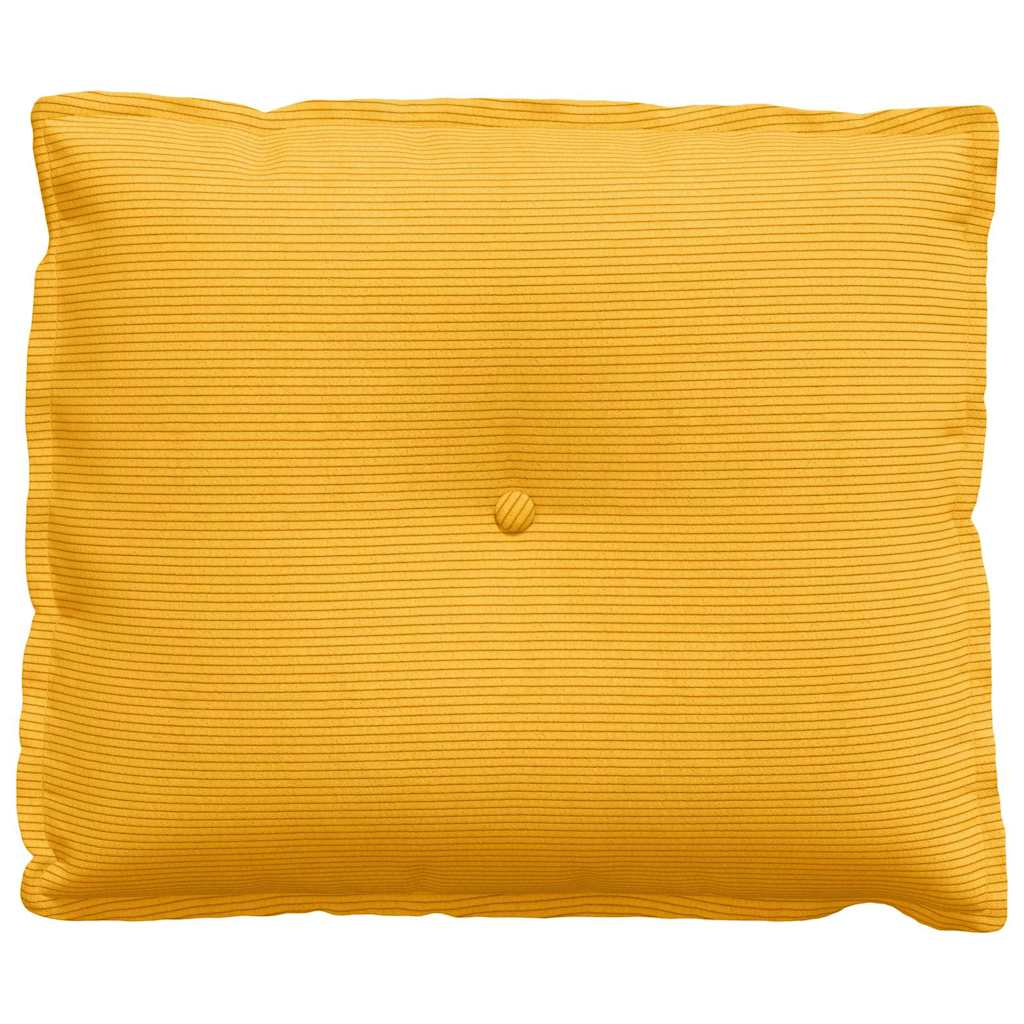 Rugkussen Lichtgeel 60 x 50 cm Cordstof is nu te koop bij PeponiXL, paradijselijk wonen!