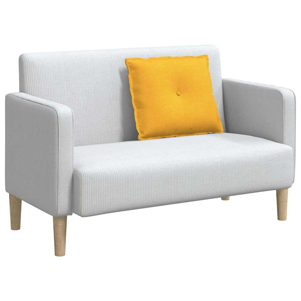 Rugkussen Lichtgeel 60 x 50 cm Cordstof is nu te koop bij PeponiXL, paradijselijk wonen!