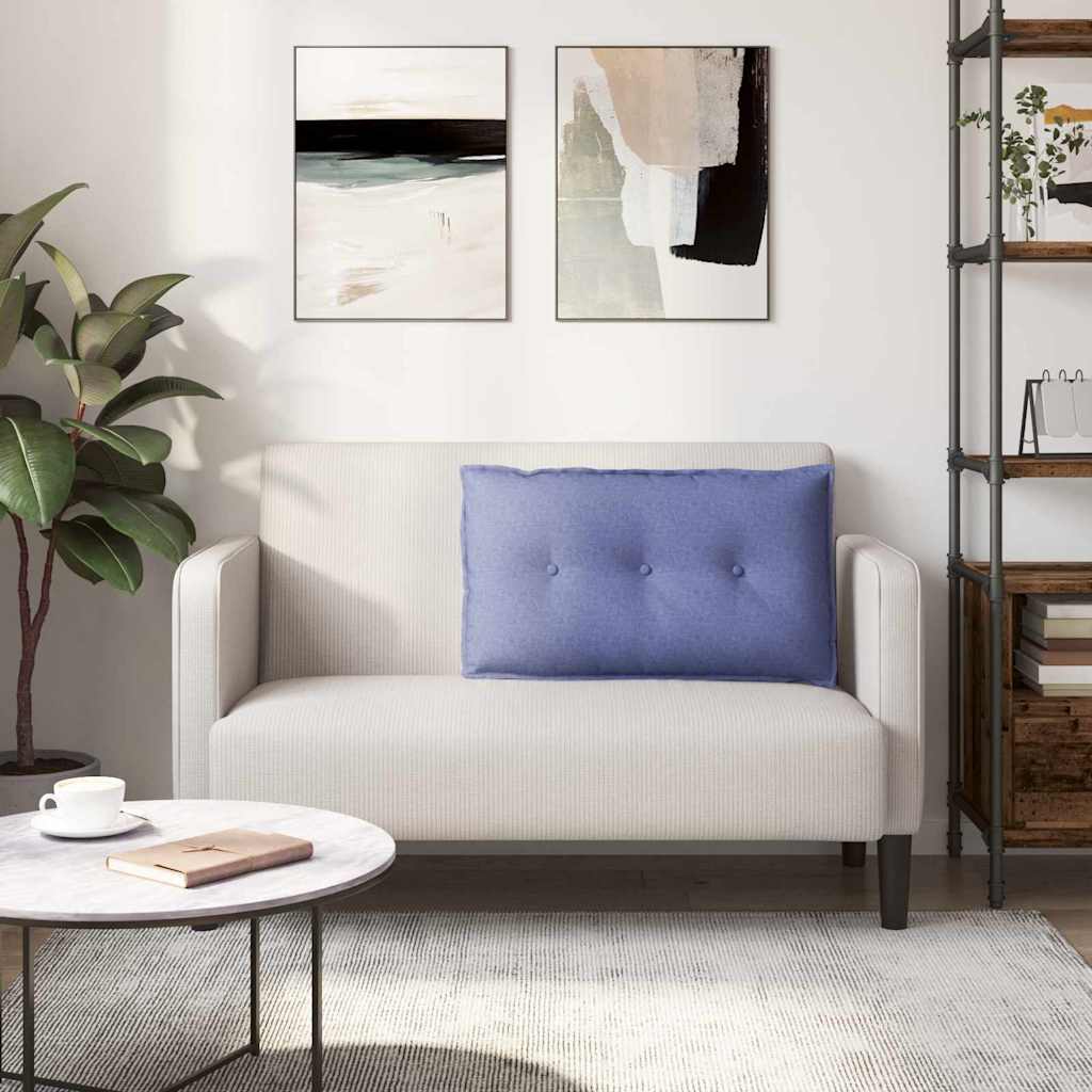 Rugkussen Jeans Blauw 80 x 19 x 50 cm Stof is nu te koop bij PeponiXL, paradijselijk wonen!