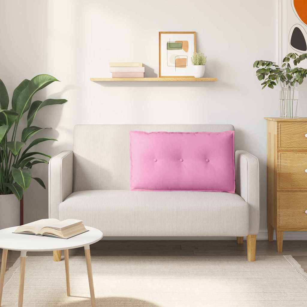 Rugkussen Roze 80 x 19 x 50 cm Stof is nu te koop bij PeponiXL, paradijselijk wonen!