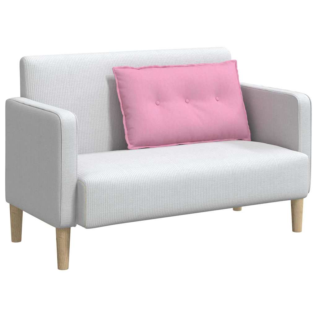 Rugkussen Roze 80 x 19 x 50 cm Stof is nu te koop bij PeponiXL, paradijselijk wonen!