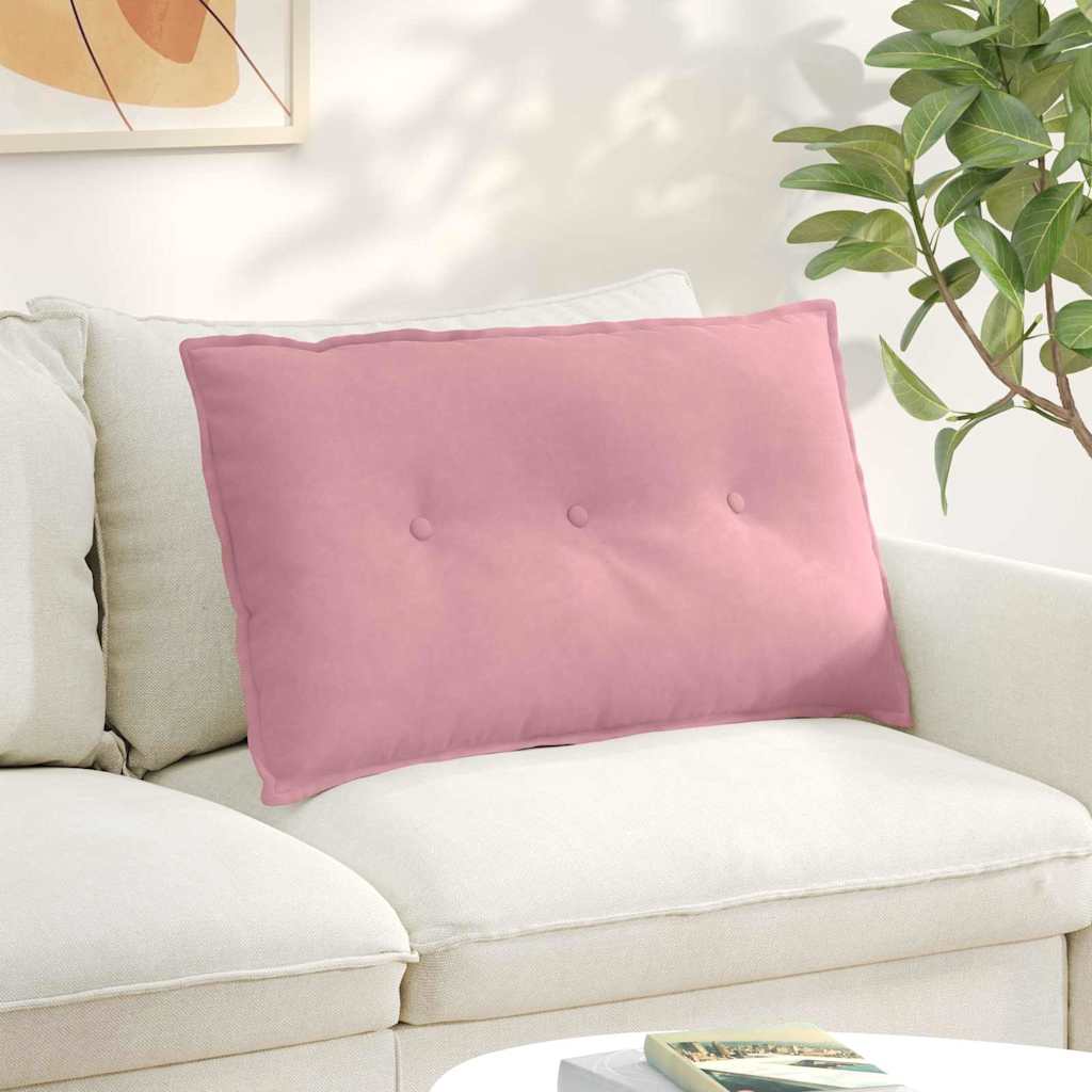 Rugkussen Roze 80 x 50 cm Cordstof is nu te koop bij PeponiXL, paradijselijk wonen!