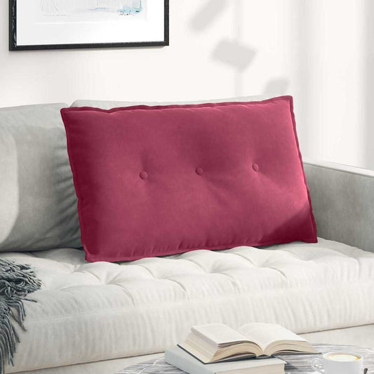 Rugkussen Wijnrood 80 x 50 cm Cordstof is nu te koop bij PeponiXL, paradijselijk wonen!