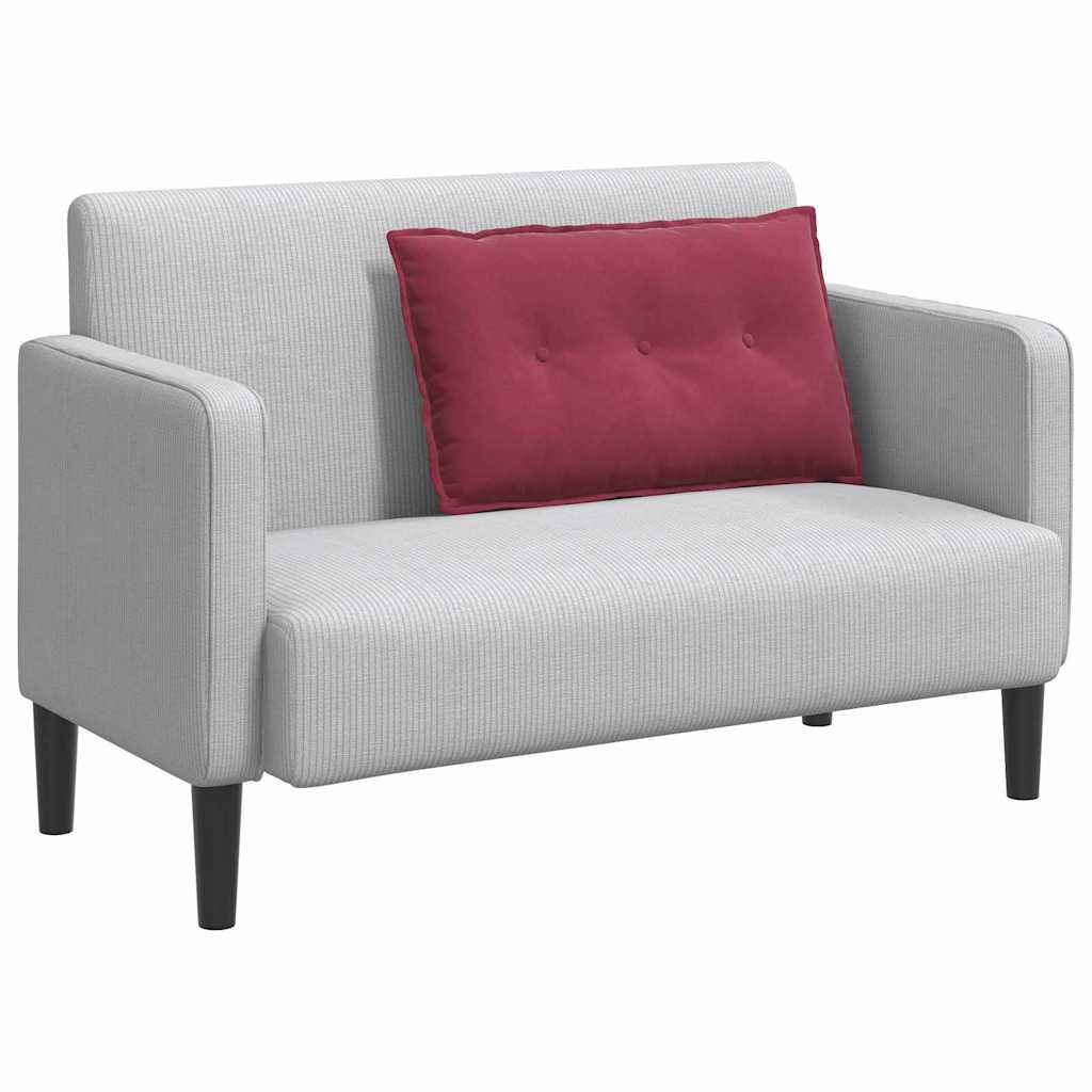 Rugkussen Wijnrood 80 x 50 cm Cordstof is nu te koop bij PeponiXL, paradijselijk wonen!