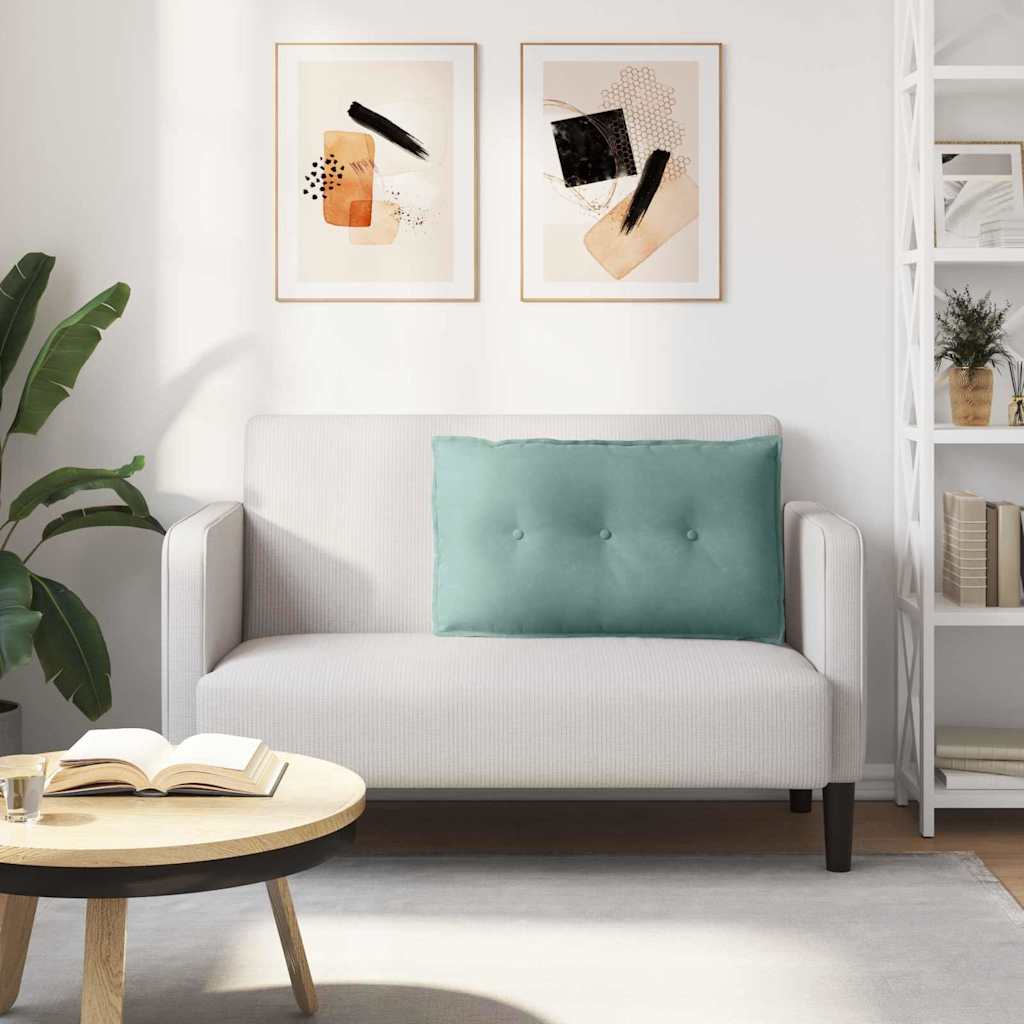 Rugkussen Zeegroen 80 x 50 cm Cordstof is nu te koop bij PeponiXL, paradijselijk wonen!