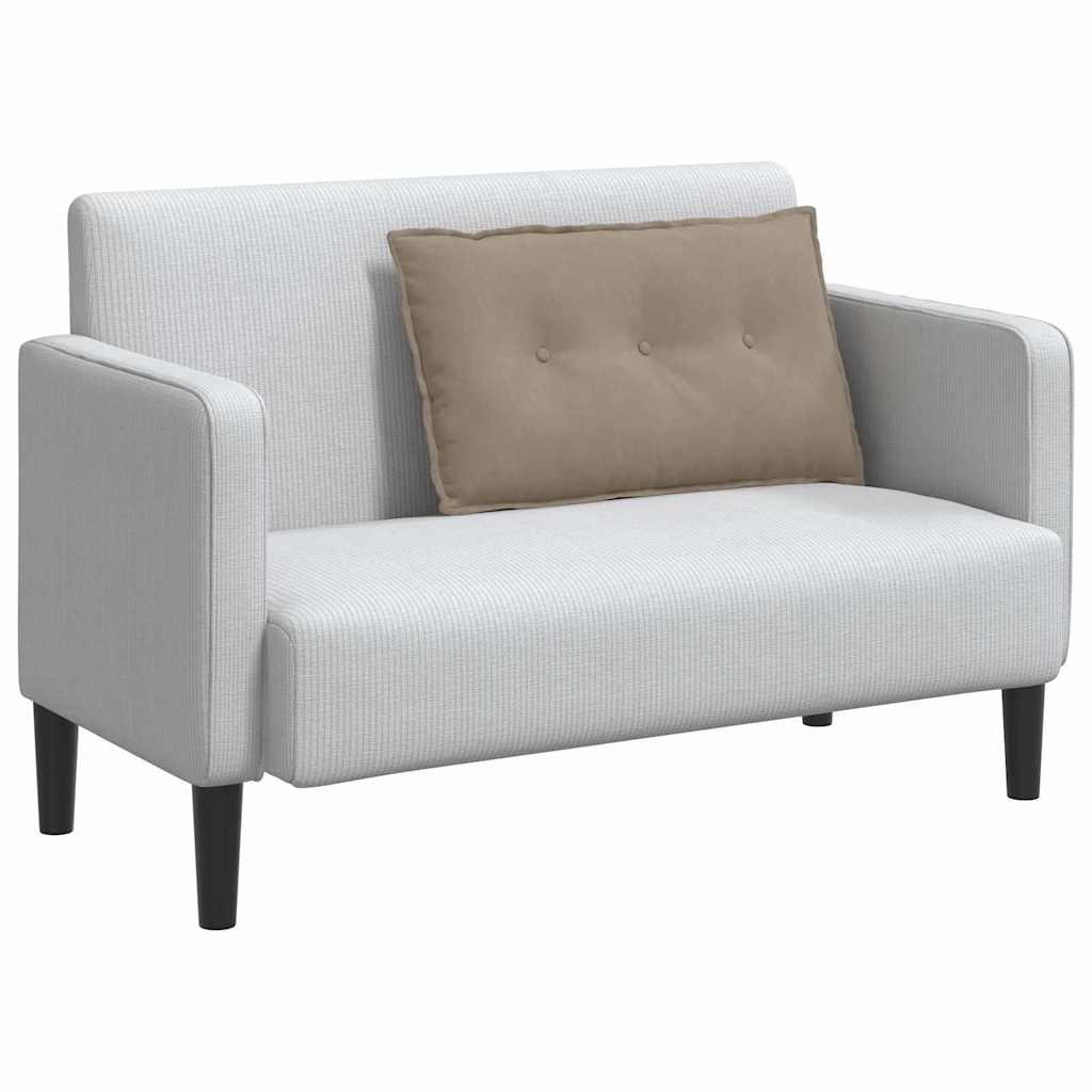 Rugkussen Taupe 80 x 50 cm Microvezel Stof is nu te koop bij PeponiXL, paradijselijk wonen!