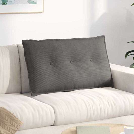 Rugkussen Lichtgrijs 80 x 50 cm Cordstof is nu te koop bij PeponiXL, paradijselijk wonen!