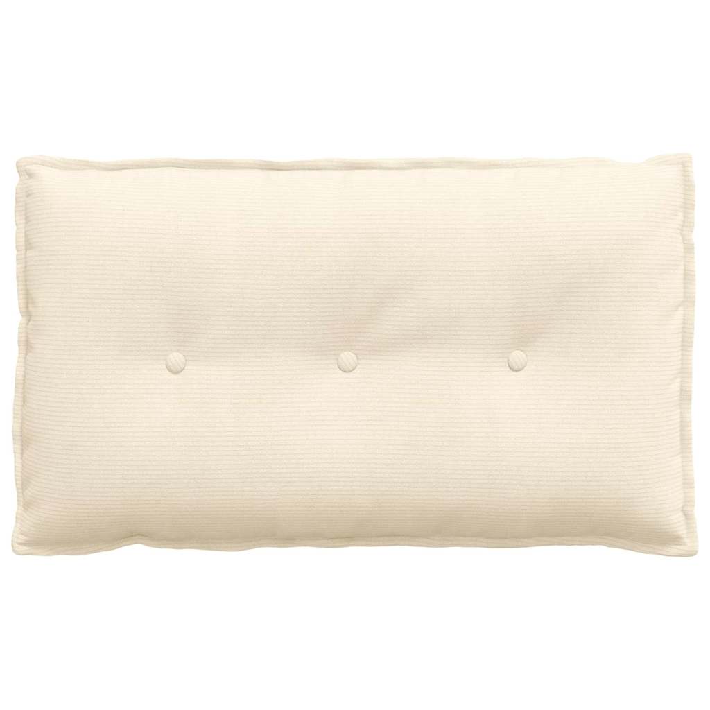 Rugkussen Crème 80 x 50 cm Cordstof is nu te koop bij PeponiXL, paradijselijk wonen!