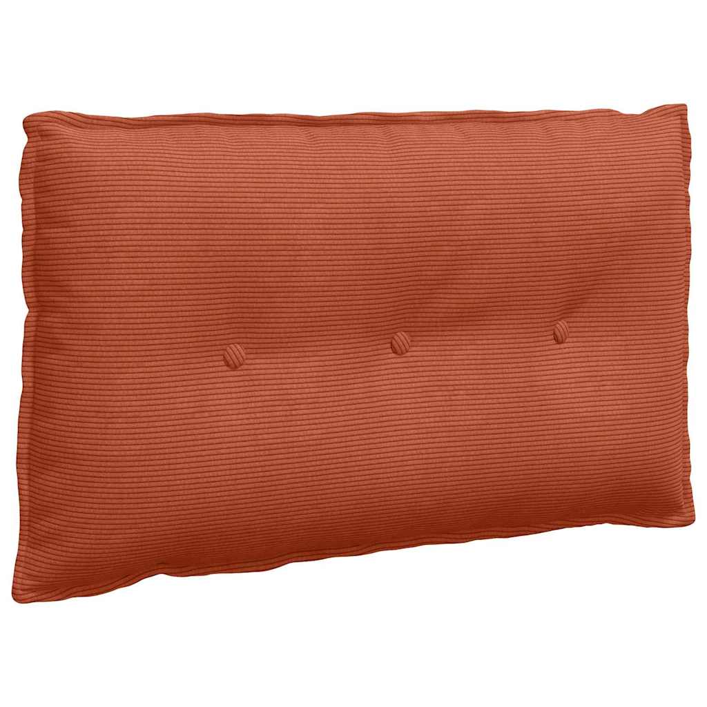Rugkussen Rood-oranje 80 x 50 cm Cordstof is nu te koop bij PeponiXL, paradijselijk wonen!