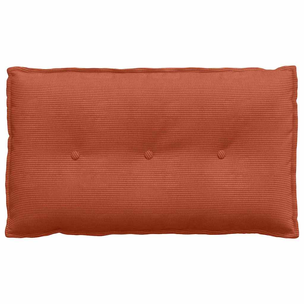 Rugkussen Rood-oranje 80 x 50 cm Cordstof is nu te koop bij PeponiXL, paradijselijk wonen!
