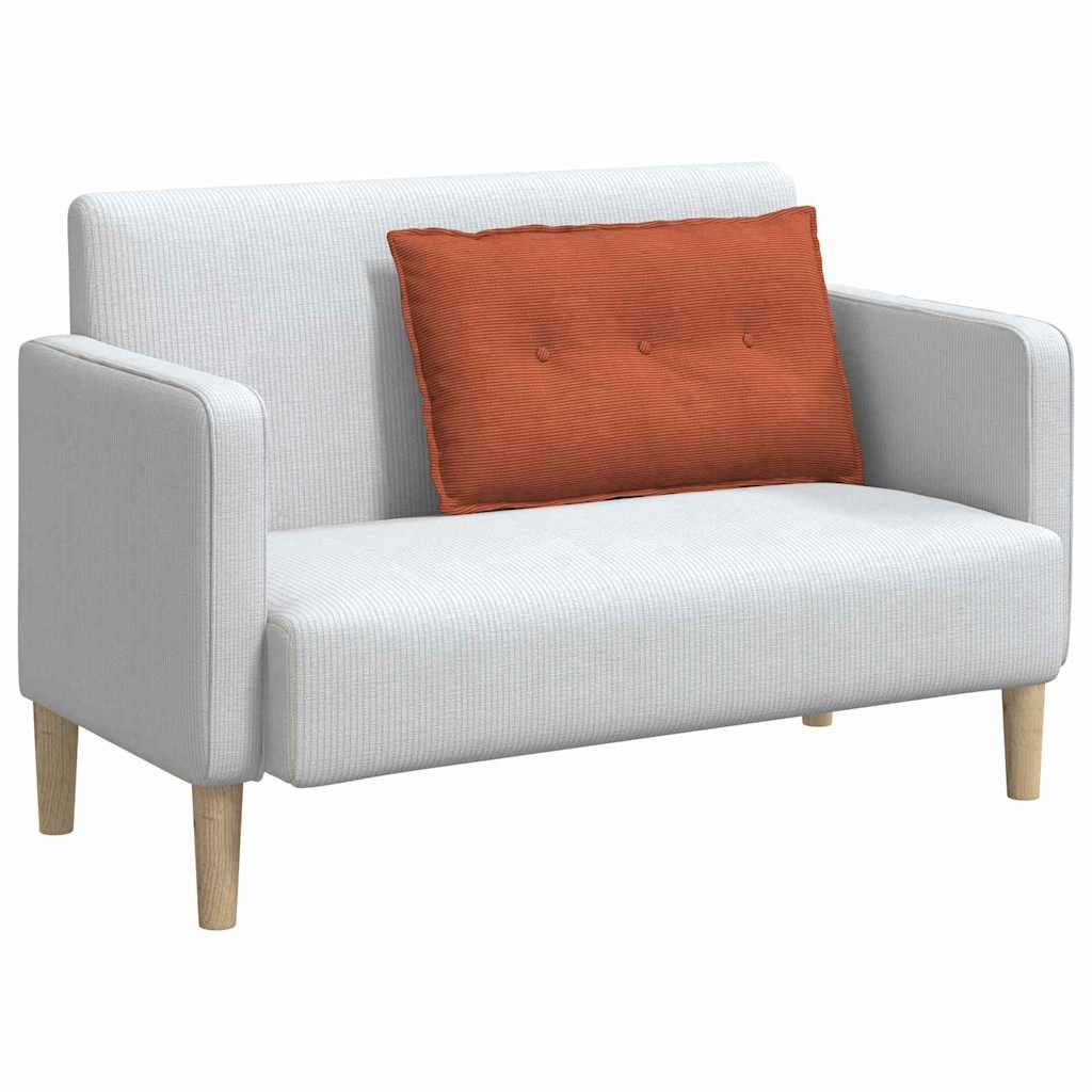 Rugkussen Rood-oranje 80 x 50 cm Cordstof is nu te koop bij PeponiXL, paradijselijk wonen!