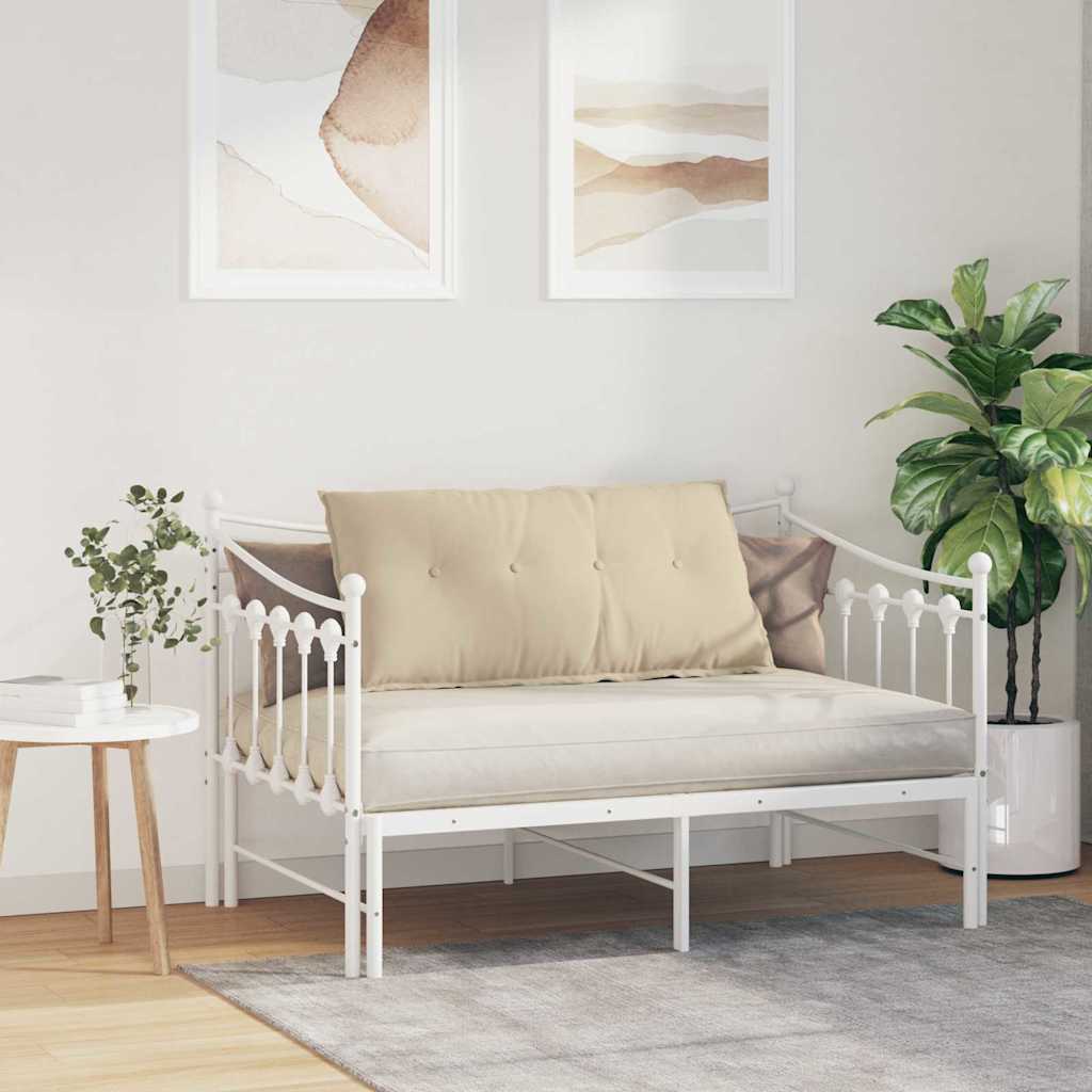 Rugkussen Crème 100 x 50 cm Microvezel Stof is nu te koop bij PeponiXL, paradijselijk wonen!