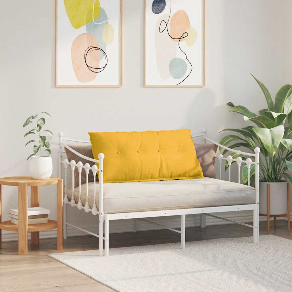 Rugkussen Lichtgeel 100 x 50 cm Cordstof is nu te koop bij PeponiXL, paradijselijk wonen!
