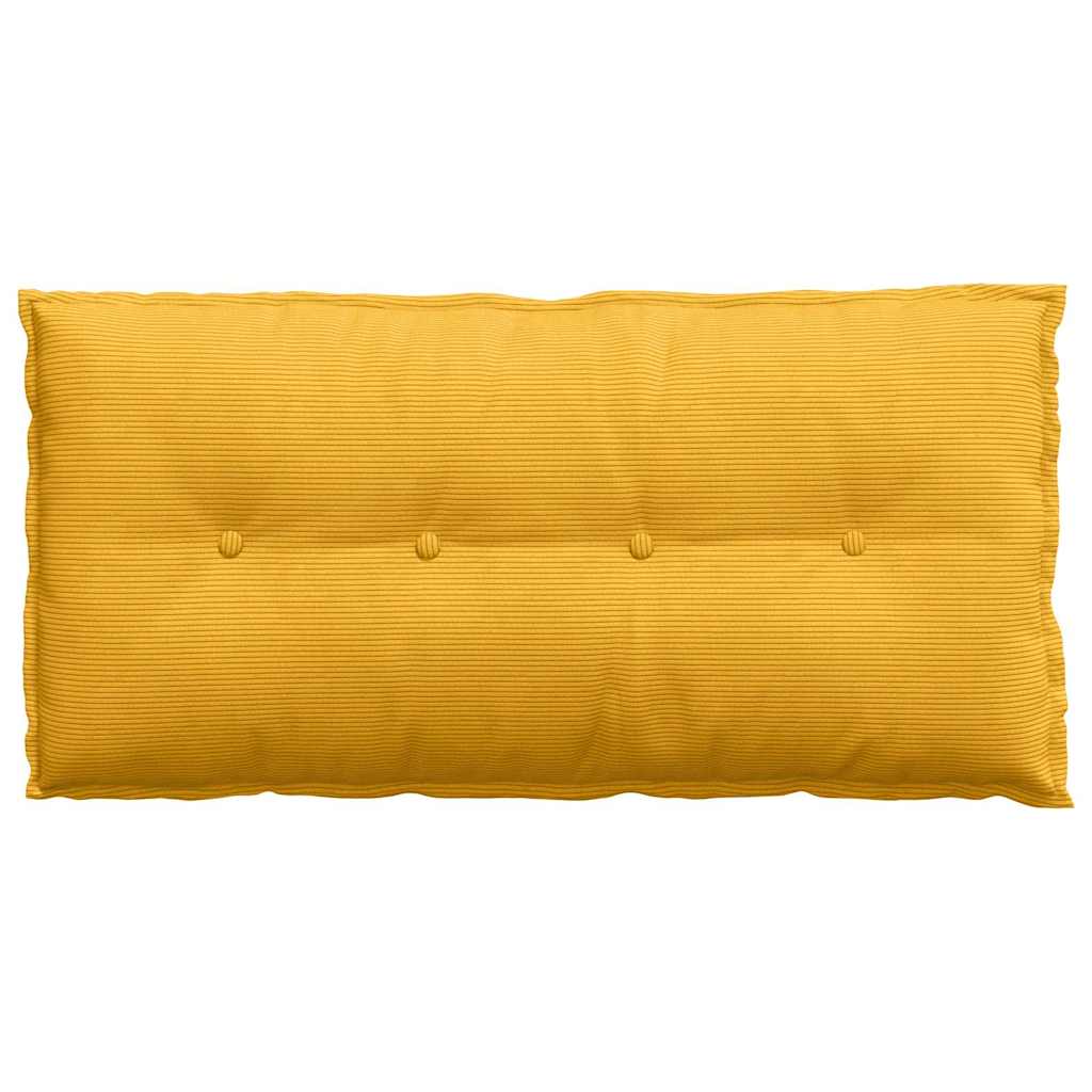 Rugkussen Lichtgeel 100 x 50 cm Cordstof is nu te koop bij PeponiXL, paradijselijk wonen!