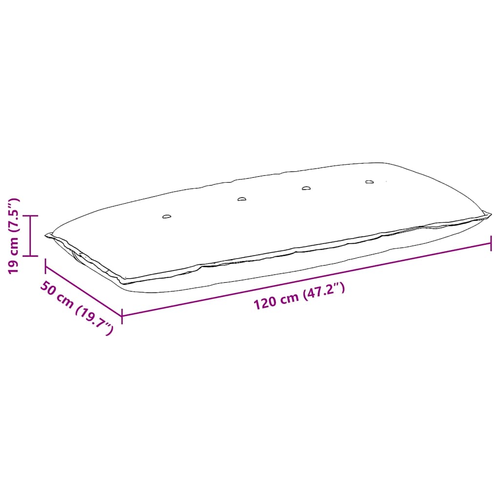Rugkussen Bruin 120 x 50 cm Cordstof is nu te koop bij PeponiXL, paradijselijk wonen!