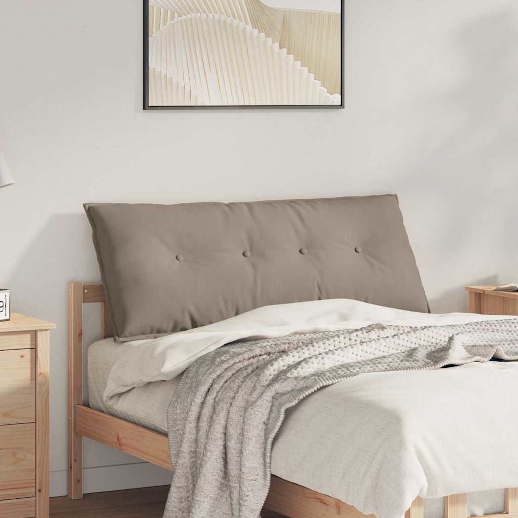 Rugkussen Taupe 120 x 50 cm Microvezel Stof is nu te koop bij PeponiXL, paradijselijk wonen!