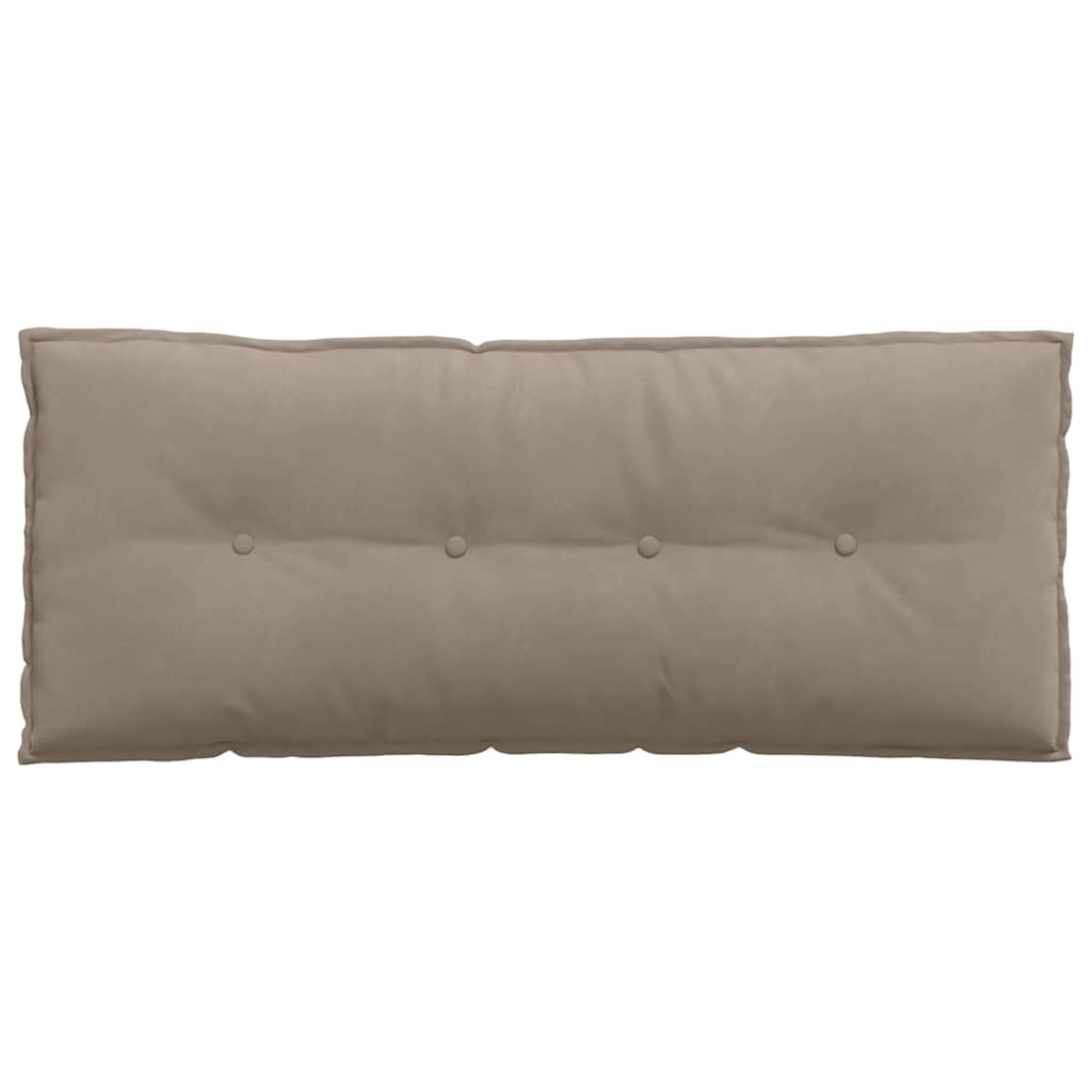 Rugkussen Taupe 120 x 50 cm Microvezel Stof is nu te koop bij PeponiXL, paradijselijk wonen!