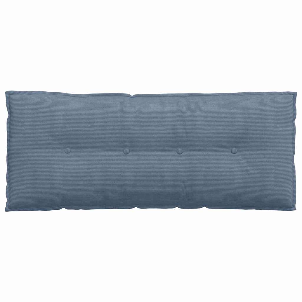 Rugkussen Blauw 120 x 50 cm Cordstof is nu te koop bij PeponiXL, paradijselijk wonen!