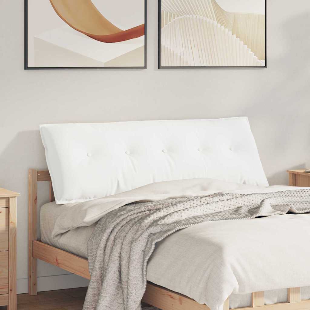 Rugkussen Wit 140 x 19 x 50 cm Stof is nu te koop bij PeponiXL, paradijselijk wonen!