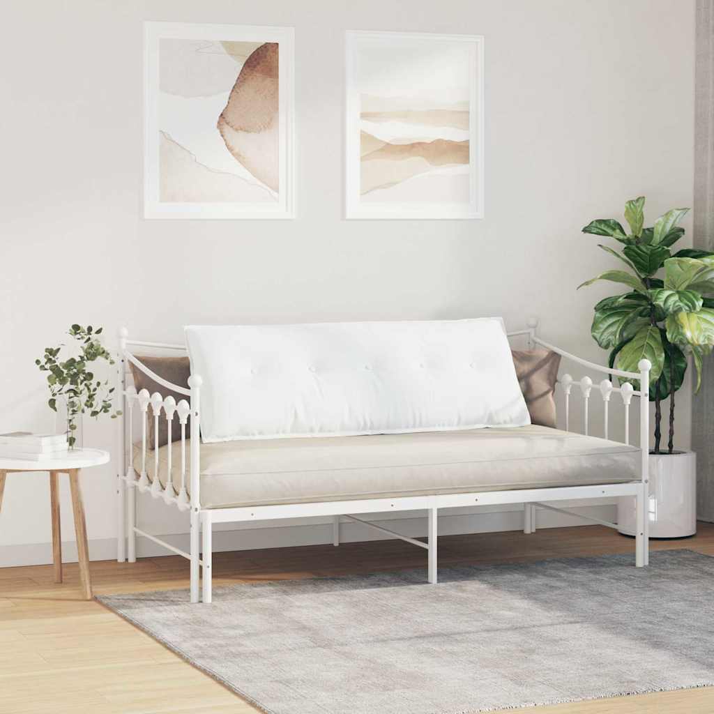 Rugkussen Wit 140 x 19 x 50 cm Stof is nu te koop bij PeponiXL, paradijselijk wonen!