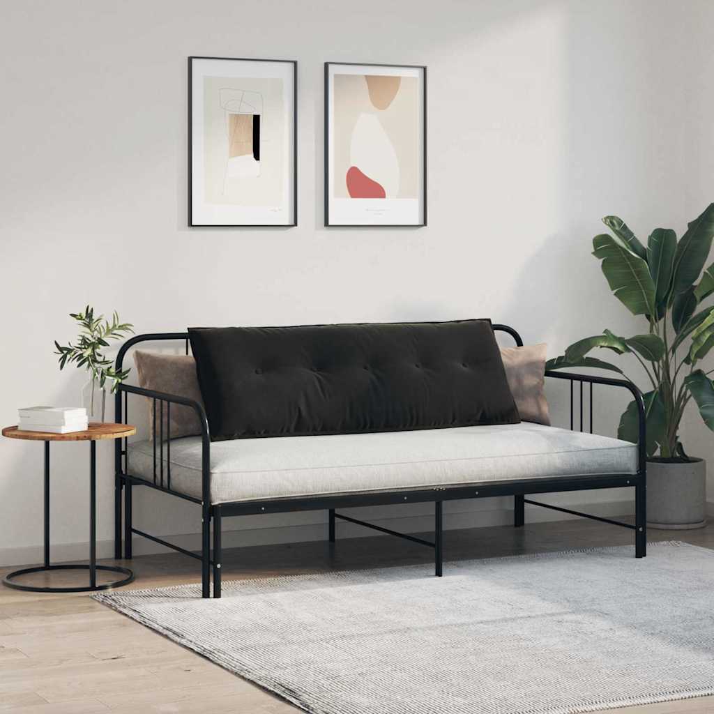 Rugkussen Zwart 140 x 50 cm Cordstof is nu te koop bij PeponiXL, paradijselijk wonen!