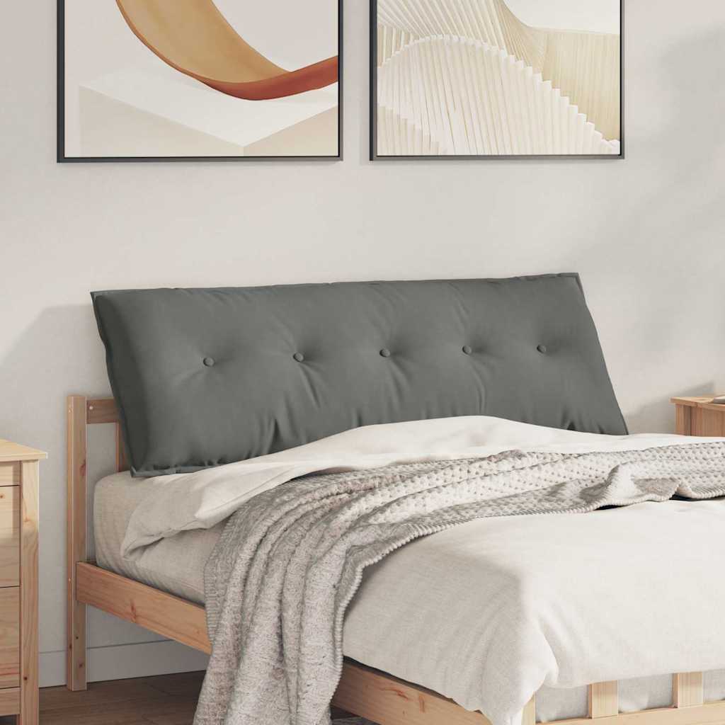 Rugkussen Donkergrijs 140 x 50 cm Microvezel Stof is nu te koop bij PeponiXL, paradijselijk wonen!