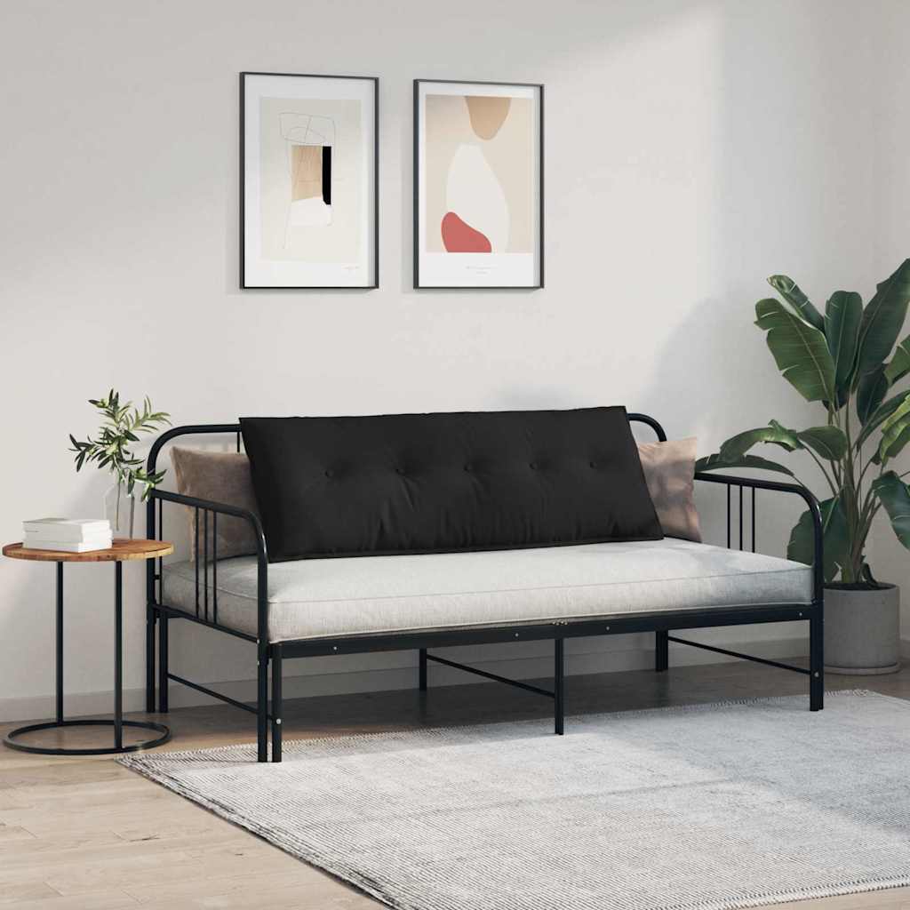 Rugkussen Zwart 140 x 50 cm Microvezel Stof is nu te koop bij PeponiXL, paradijselijk wonen!