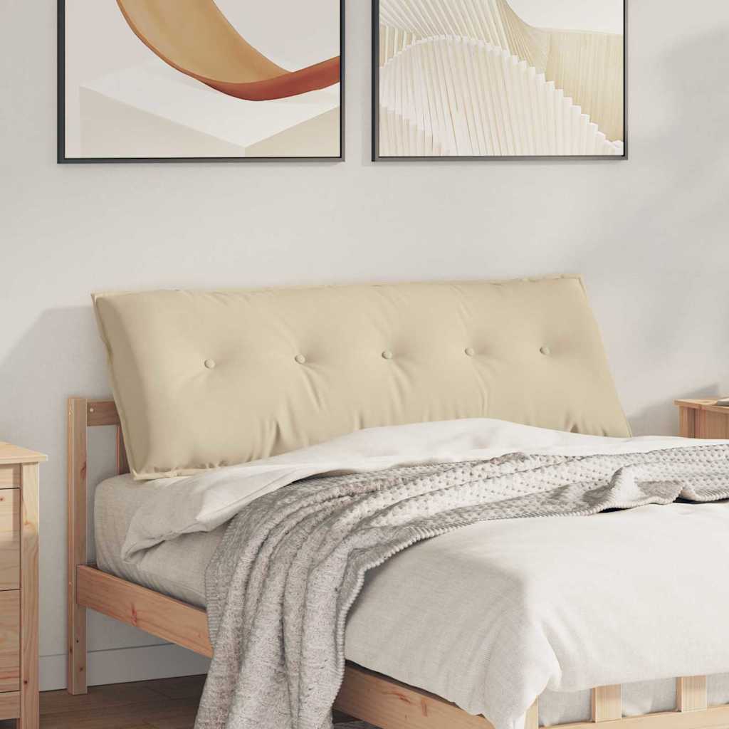 Rugkussen Crème 140 x 50 cm Microvezel Stof is nu te koop bij PeponiXL, paradijselijk wonen!