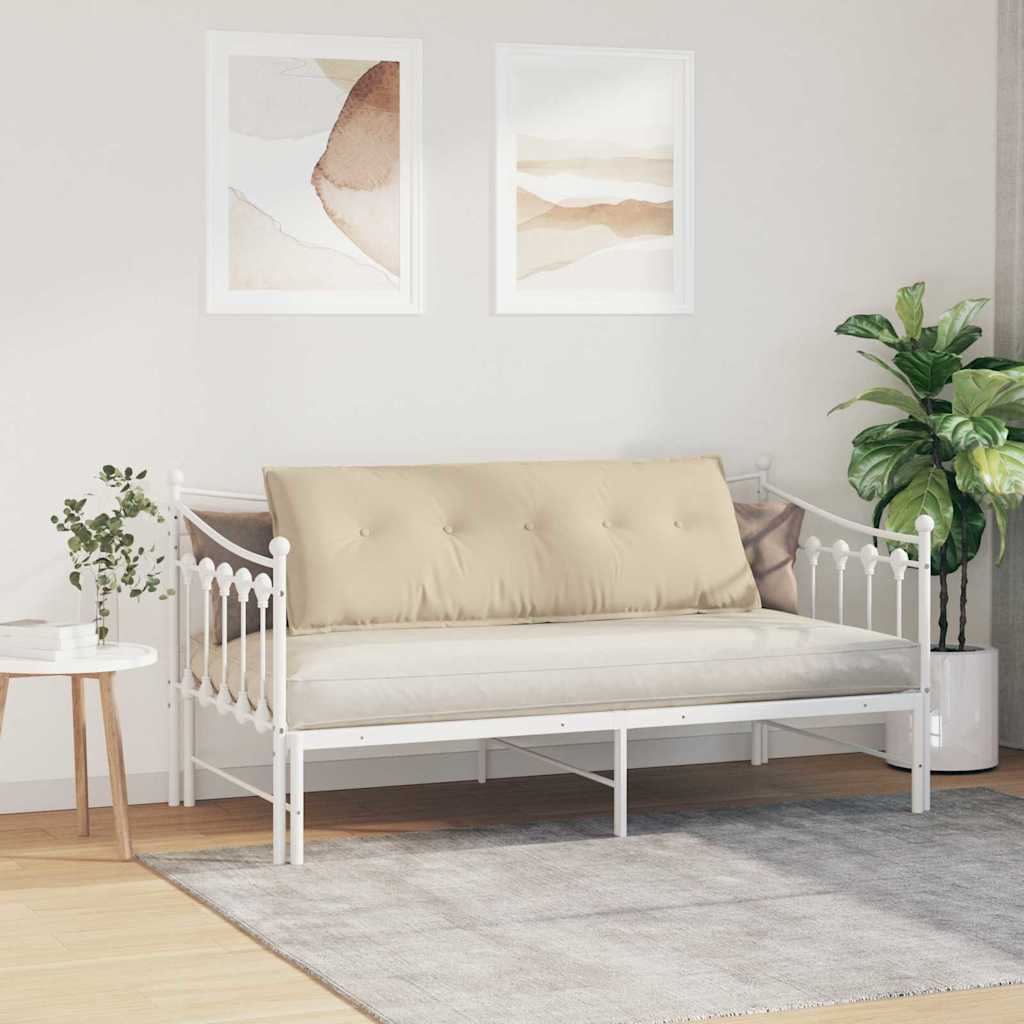 Rugkussen Crème 140 x 50 cm Microvezel Stof is nu te koop bij PeponiXL, paradijselijk wonen!