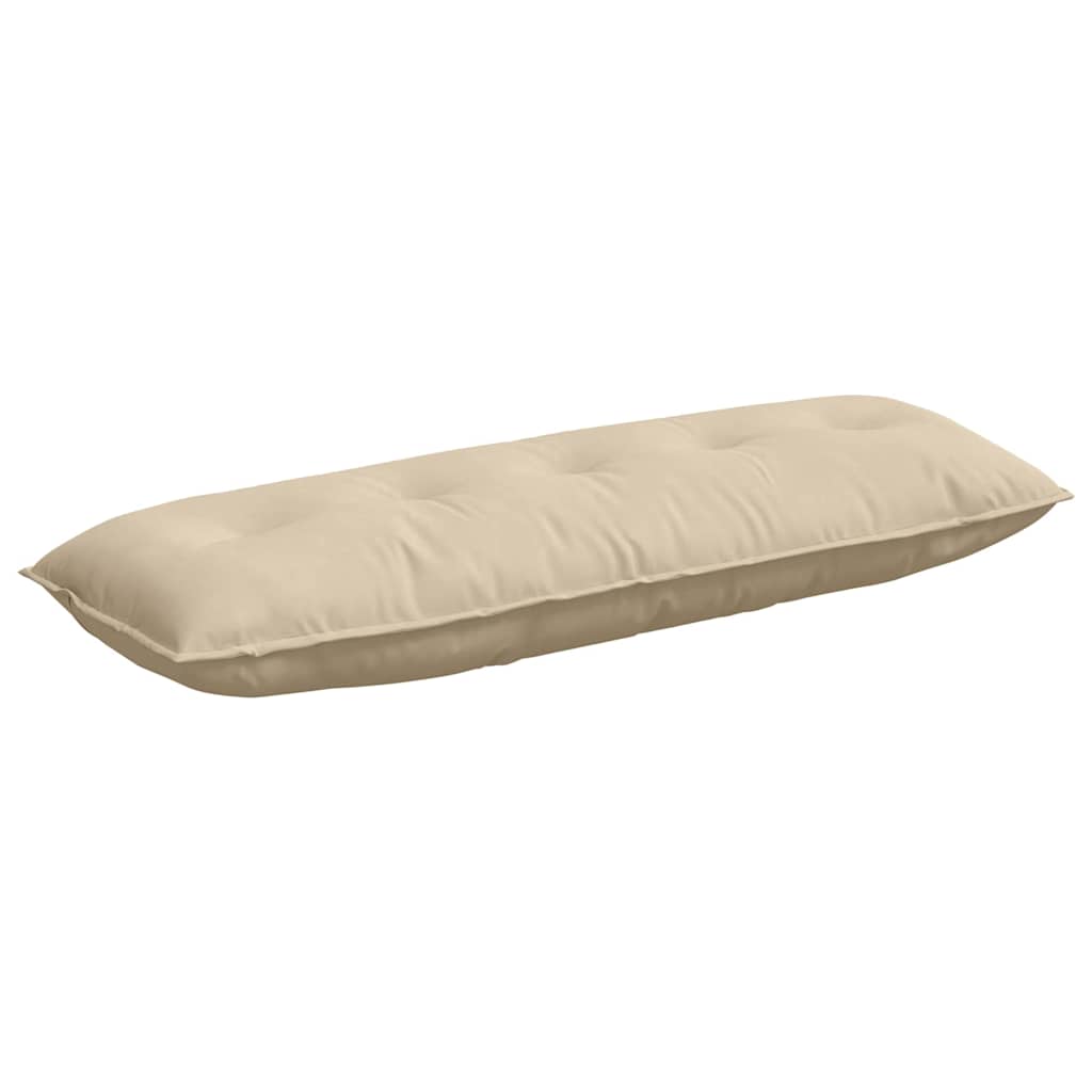 Rugkussen Crème 140 x 50 cm Microvezel Stof is nu te koop bij PeponiXL, paradijselijk wonen!