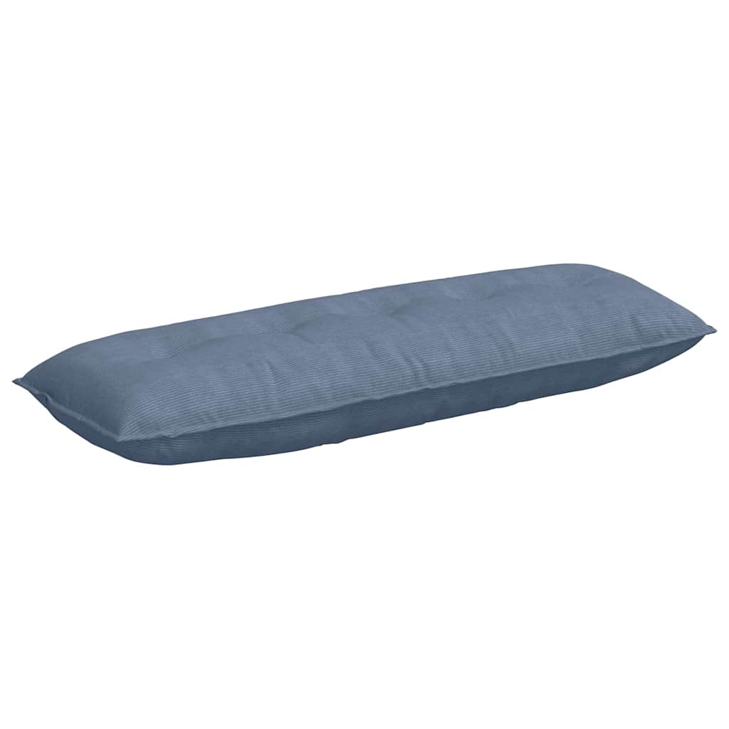 Rugkussen Blauw 140 x 50 cm Cordstof is nu te koop bij PeponiXL, paradijselijk wonen!