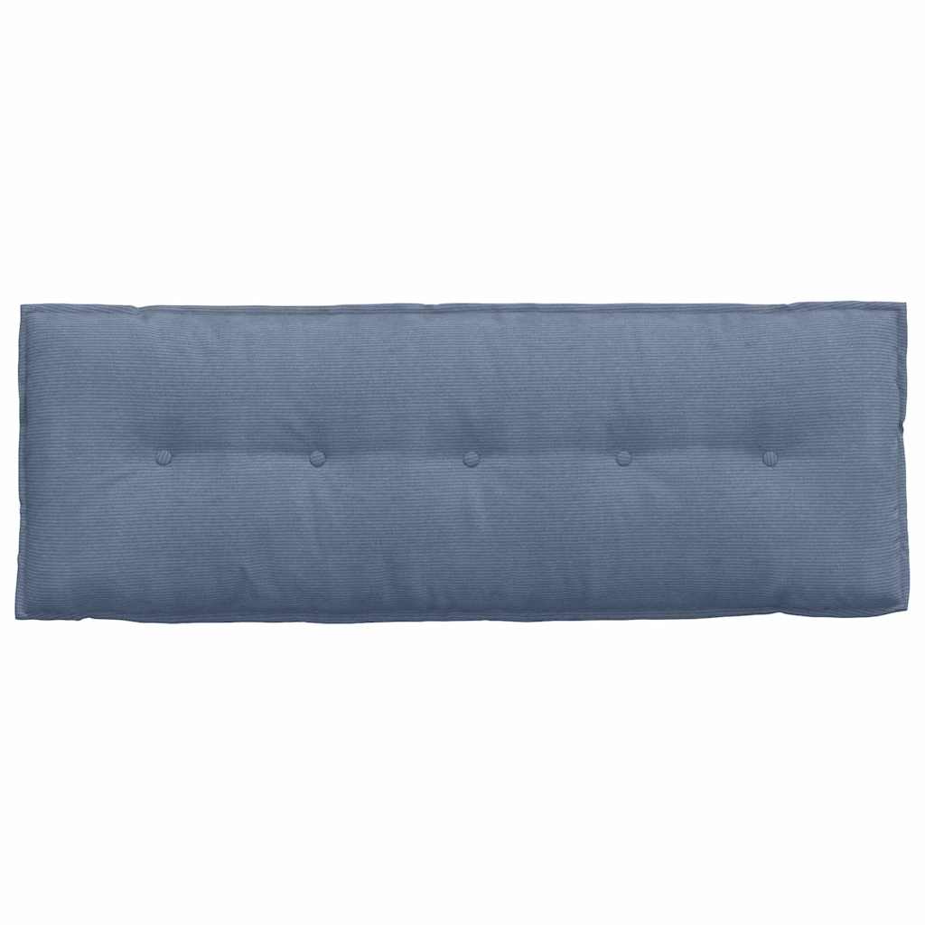 Rugkussen Blauw 140 x 50 cm Cordstof is nu te koop bij PeponiXL, paradijselijk wonen!