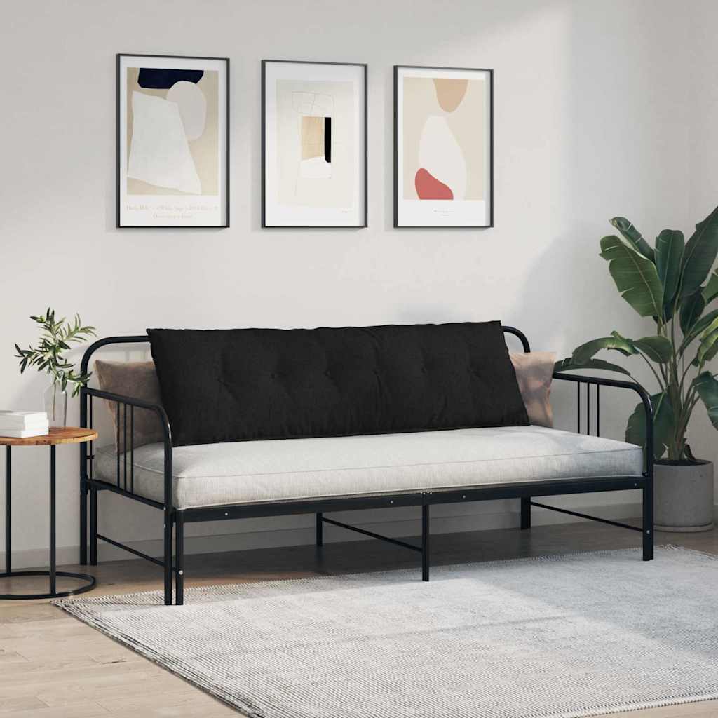 Rugkussen Zwart 160 x 19 x 50 cm Stof is nu te koop bij PeponiXL, paradijselijk wonen!