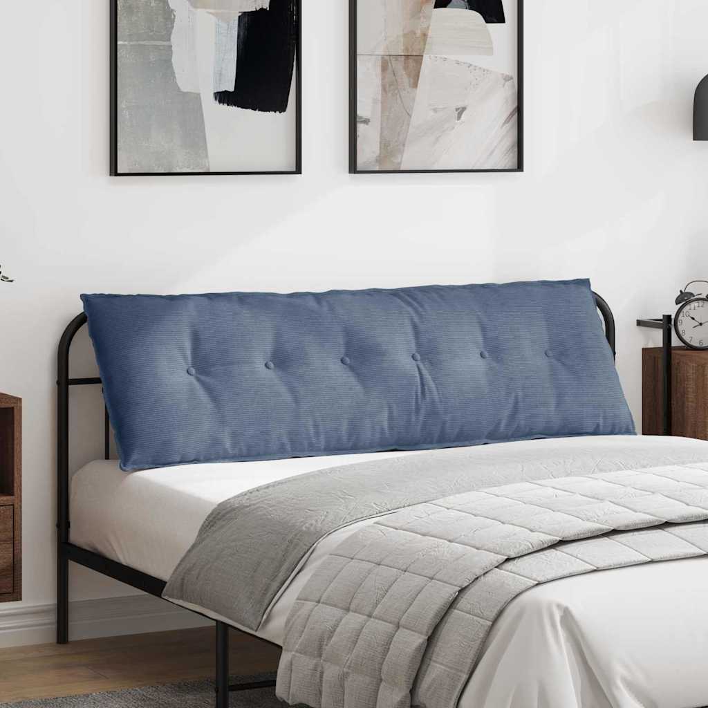 Rugkussen Blauw 160 x 50 cm Cordstof is nu te koop bij PeponiXL, paradijselijk wonen!