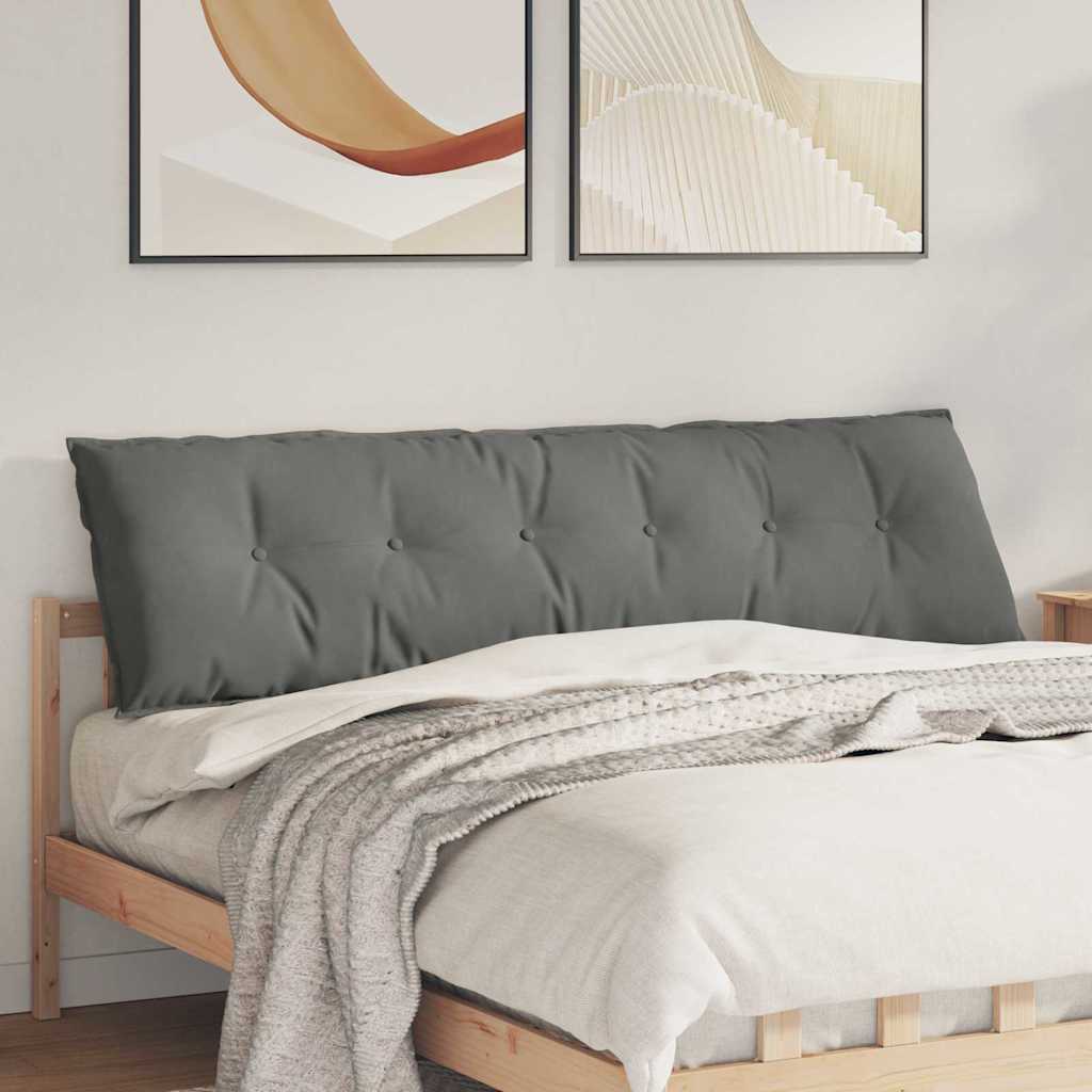 Rugkussen Donkergrijs 180 x 50 cm Microvezel Stof is nu te koop bij PeponiXL, paradijselijk wonen!