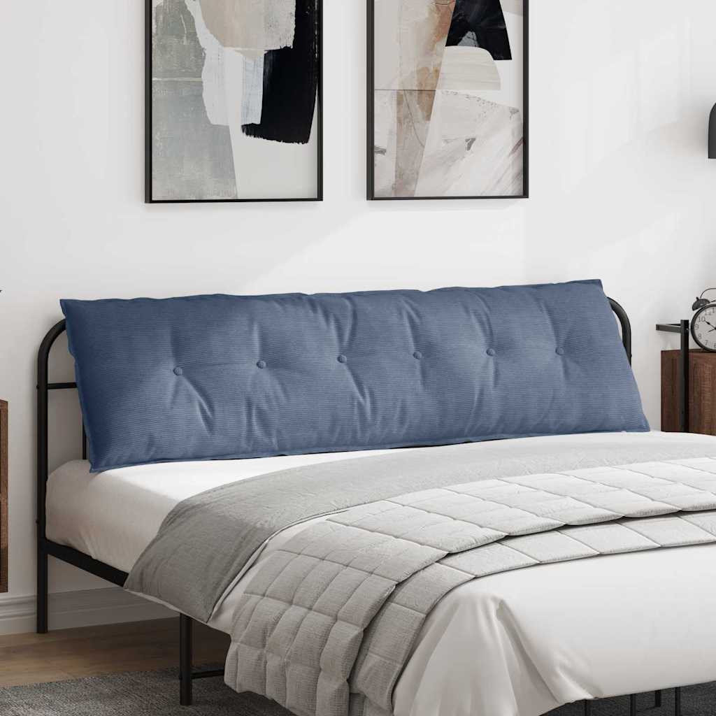 Rugkussen Blauw 180 x 50 cm Cordstof is nu te koop bij PeponiXL, paradijselijk wonen!