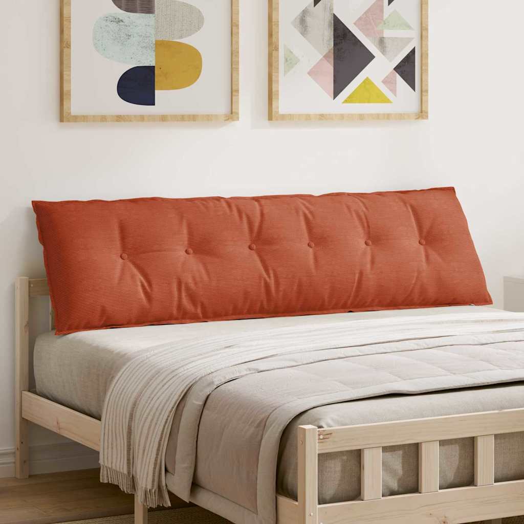 Rugkussen Rood-oranje 180 x 50 cm Cordstof is nu te koop bij PeponiXL, paradijselijk wonen!