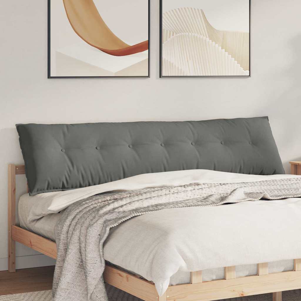 Rugkussen Donkergrijs 200 x 50 cm Microvezel Stof is nu te koop bij PeponiXL, paradijselijk wonen!