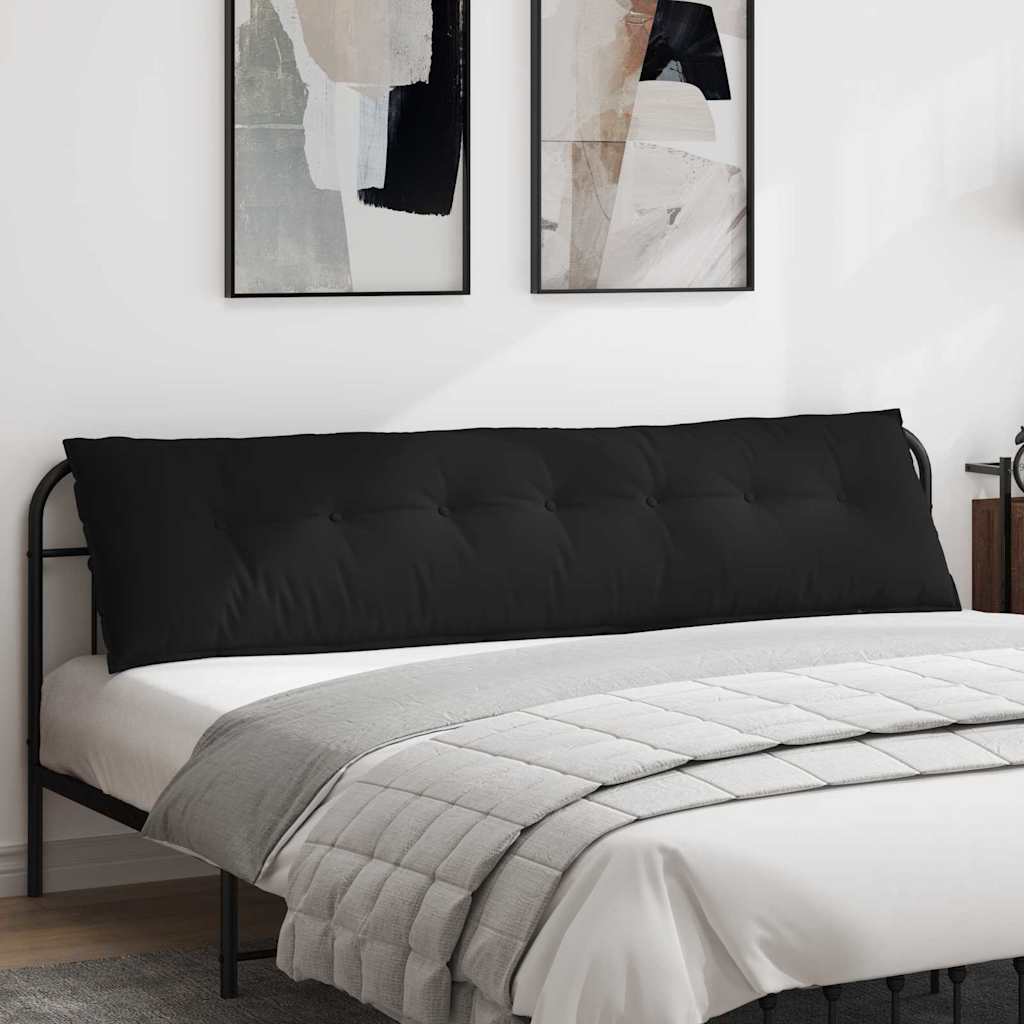 Rugkussen Zwart 200 x 50 cm Microvezel Stof is nu te koop bij PeponiXL, paradijselijk wonen!