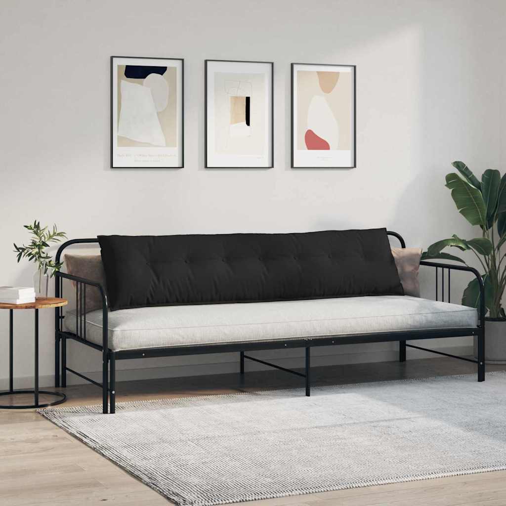 Rugkussen Zwart 200 x 50 cm Microvezel Stof is nu te koop bij PeponiXL, paradijselijk wonen!