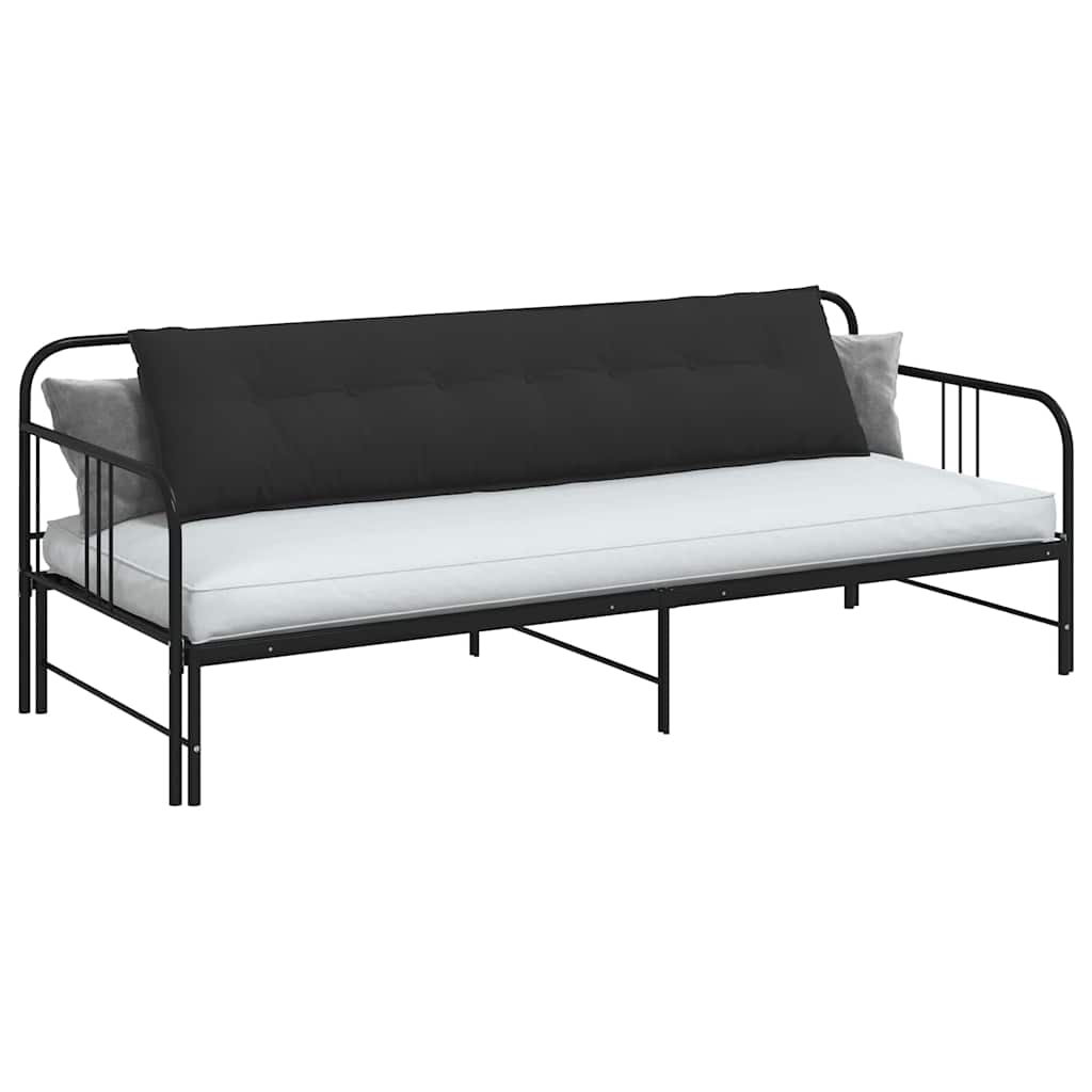 Rugkussen Zwart 200 x 50 cm Microvezel Stof is nu te koop bij PeponiXL, paradijselijk wonen!